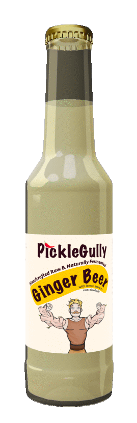 PickleGully handcrafted ginger beer bottle